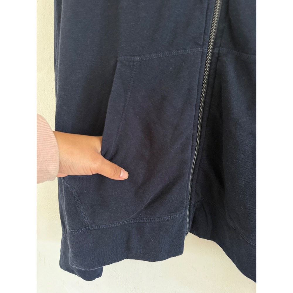 James Perse Mens Supima Cotton Costa Rica Graphic Zip Hoodie Navy Blue Size 4 - Picture 5 of 6